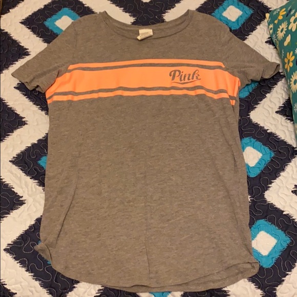PINK Orange and Grey shirt - Picture 1 of 2